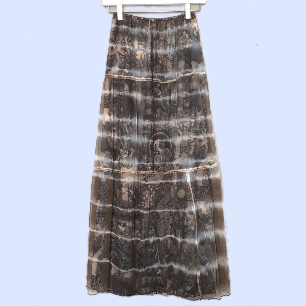 Studio C Unique Boho Flowy Skirt